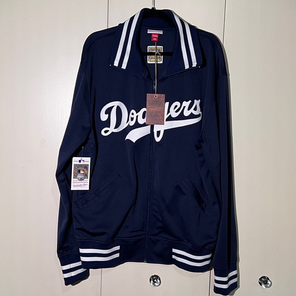 NWT Los Angeles Dodgers Navy Zip Jacket - Size 2XL - Heritage Collection